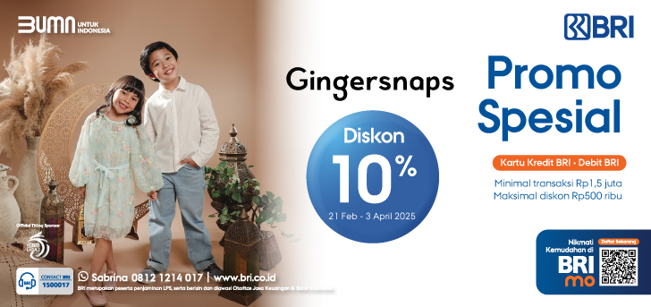 Promo BRI Gingersnaps