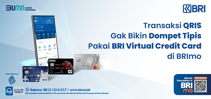 Nikmati Kemudahan Transaksi Pakai Kartu Kredit Virtual di BRImo
