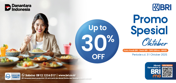 Promo Spesial BRI di Regional Seluruh Indonesia Periode Oktober 2025