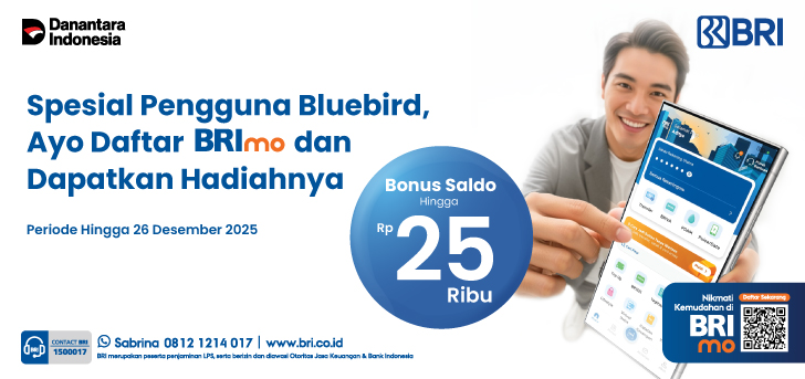 Catch the Ride, Catch the Reward – BRImo x Bluebird!