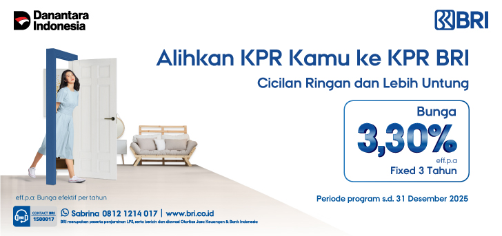 Take Over Rumah Lebih Praktis dan Mudah di KPR BRI