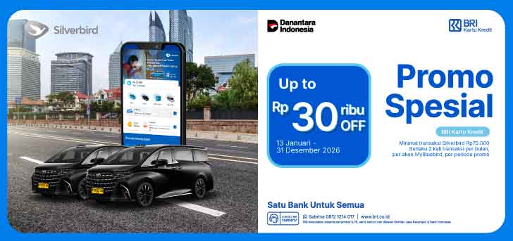Spesial Promo di Silverbird dengan BRI Kartu Kredit
