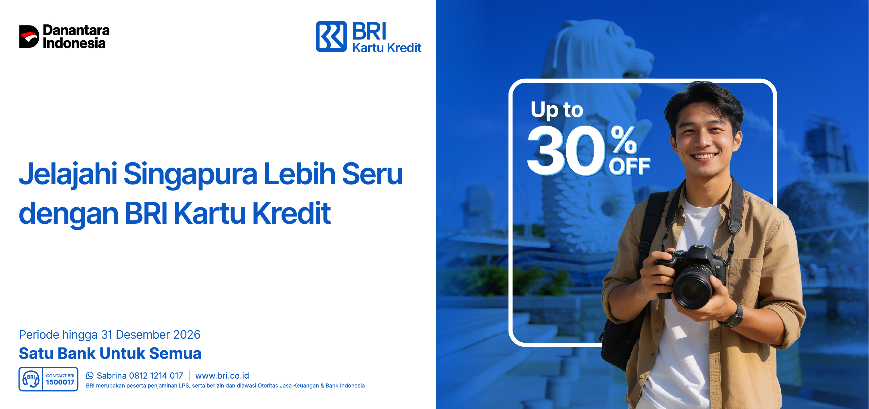 Liburan ke Singapura jadi makin seru bareng BRI Kartu Kredit