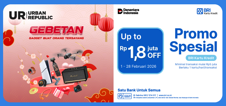 Promo Spesial Urban Republic dengan BRI Kartu Kredit