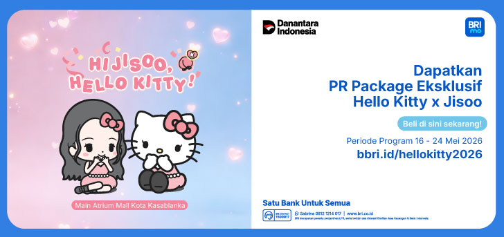 BRI Pink Rewards with Jisoo & Hello Kitty