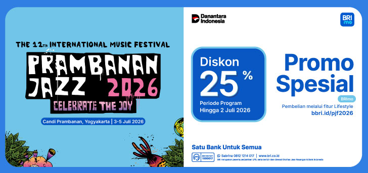 Nonton Prambanan Jazz Festival 2026, Banyak Promo dari BRImo
