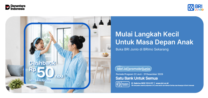 Siapkan Masa Depan Anak, Buka BRI Junio Sekarang!